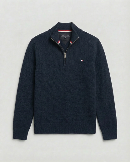 Men’s Premium Half-Zip Knit Sweater – Modern Comfort & Timeless Style