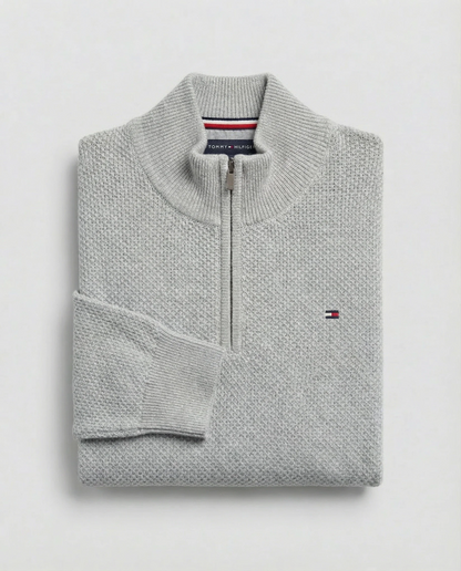 Men’s Premium Half-Zip Knit Sweater – Modern Comfort & Timeless Style