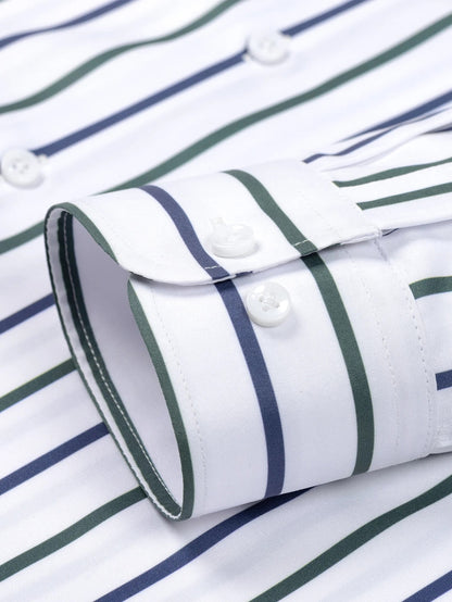 Classic Striped Button-Up Shirt