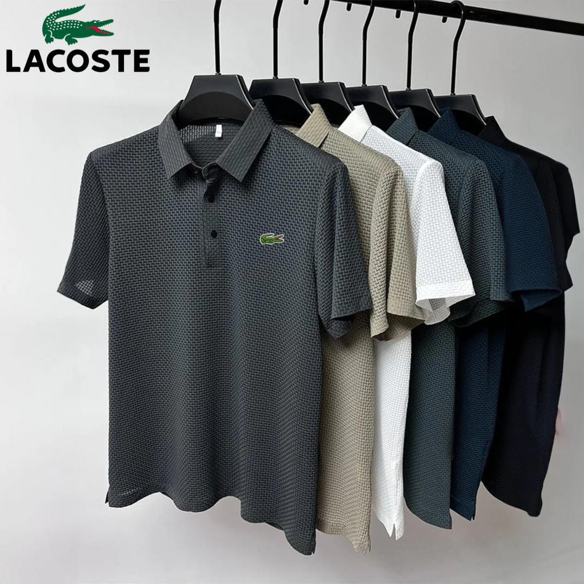 Waffle-Weave Tech Polo || Clearance Sale