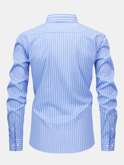 Classic Striped Button-Up Shirt