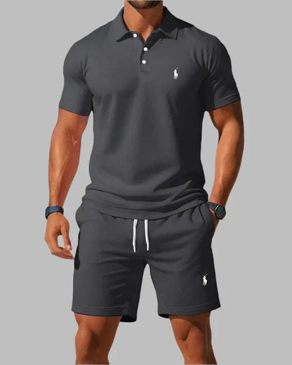 Men’s Sport Polo Set – Premium Polo Shirt & Shorts Matching Outfit