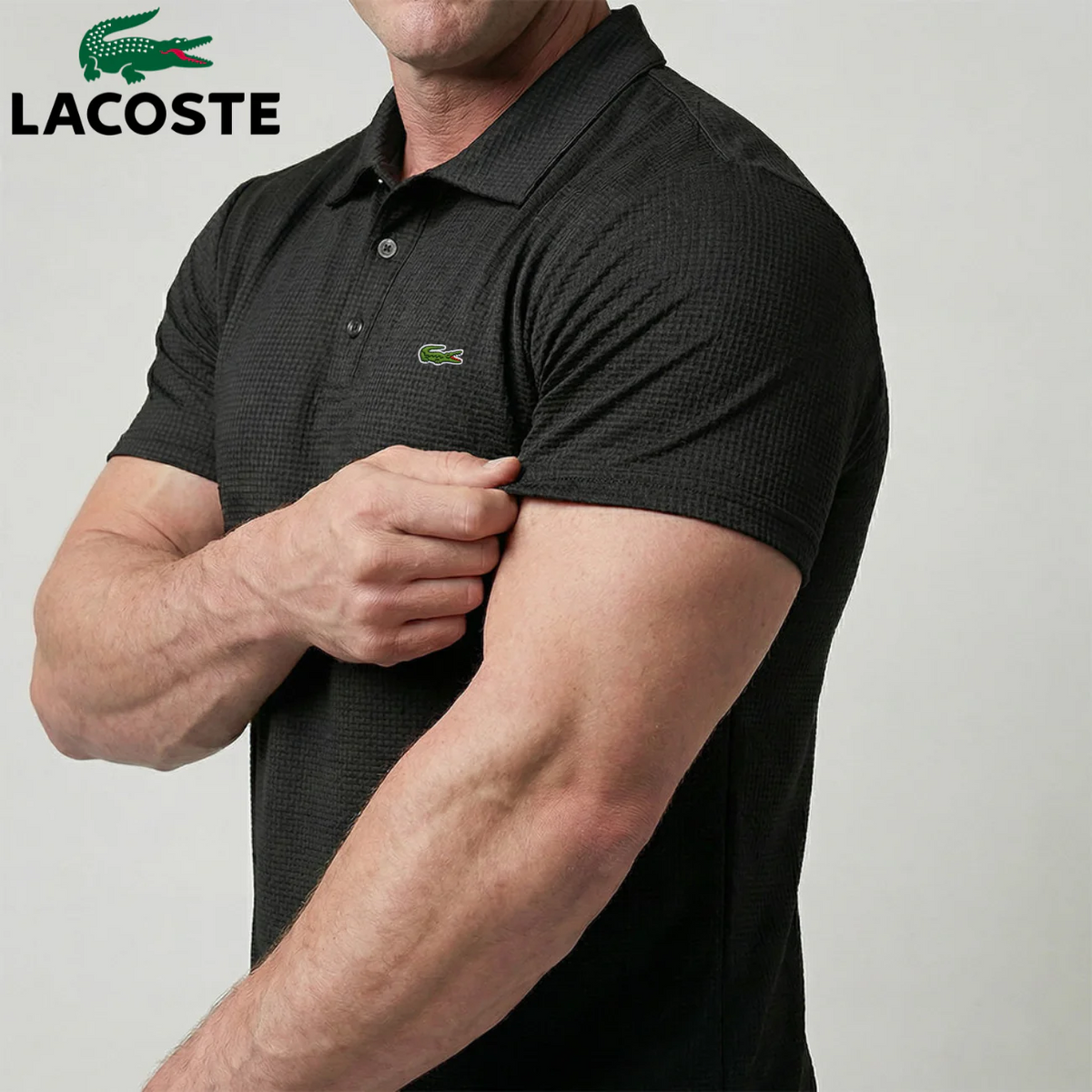 Waffle-Weave Tech Polo || Clearance Sale