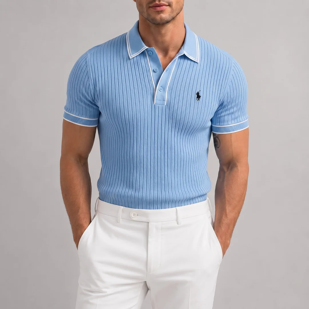 Core Luxe Ribbed Polo - Clearance Sale