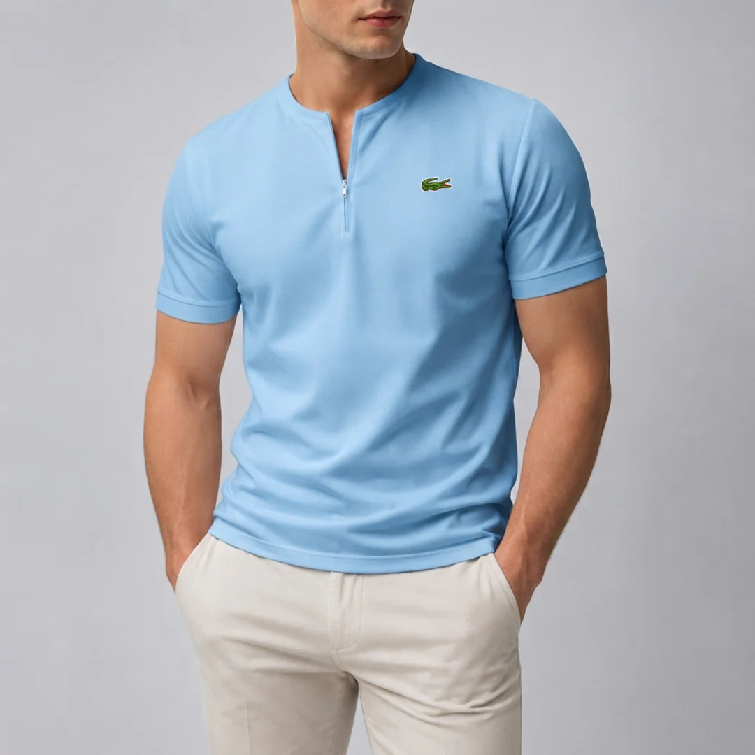 Skyline Zip Henley T-Shirt