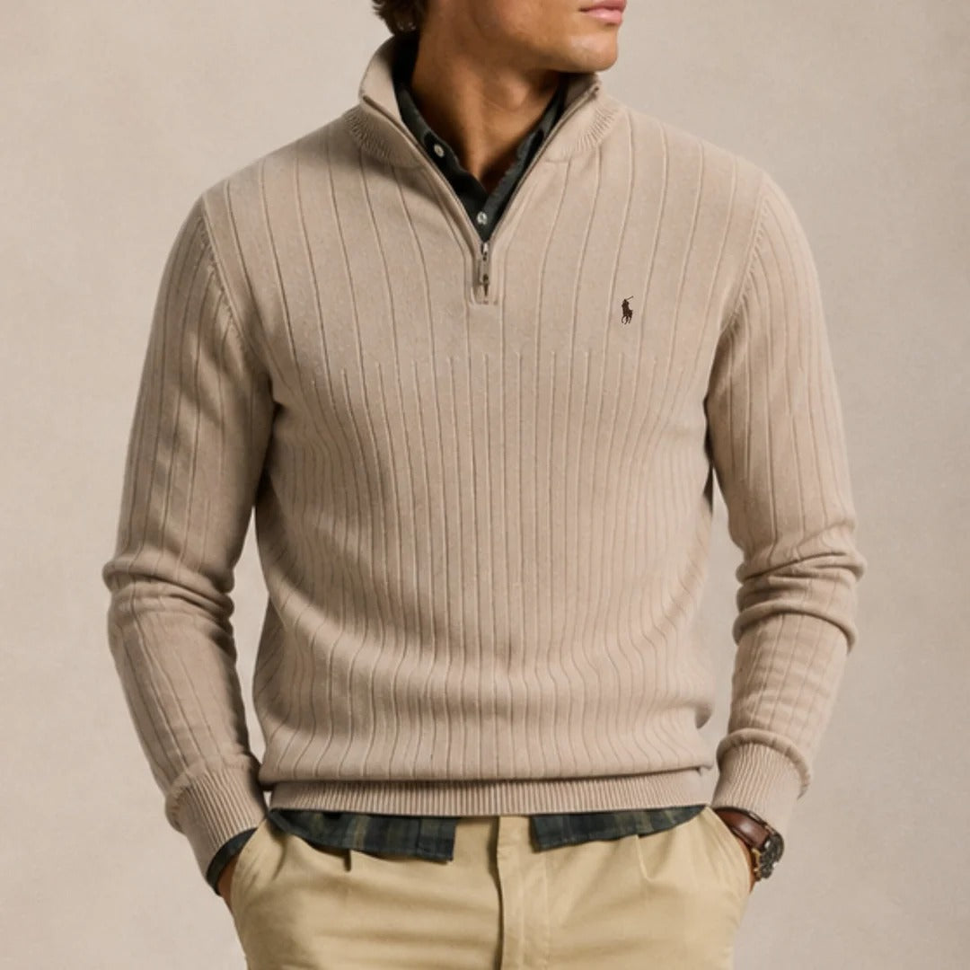 Elegant Half-Zip Sweater – Limited-Time Sale