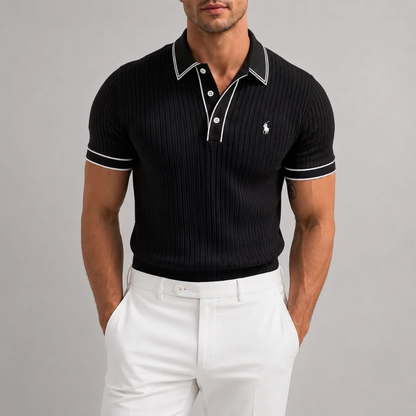 Core Luxe Ribbed Polo - Clearance Sale