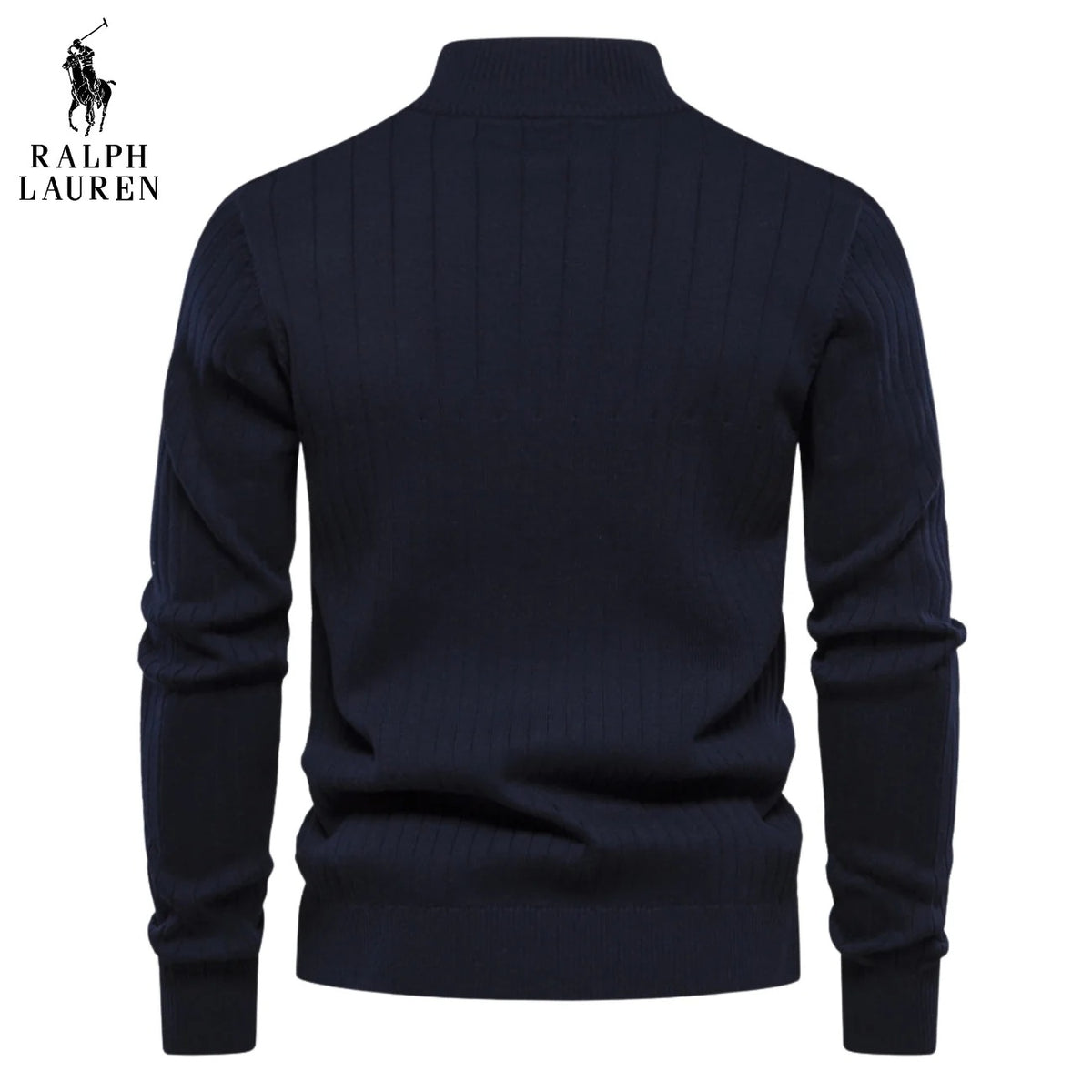 Men’s Elegant Half-Zip Pullover – Casual Long Sleeve Sweater