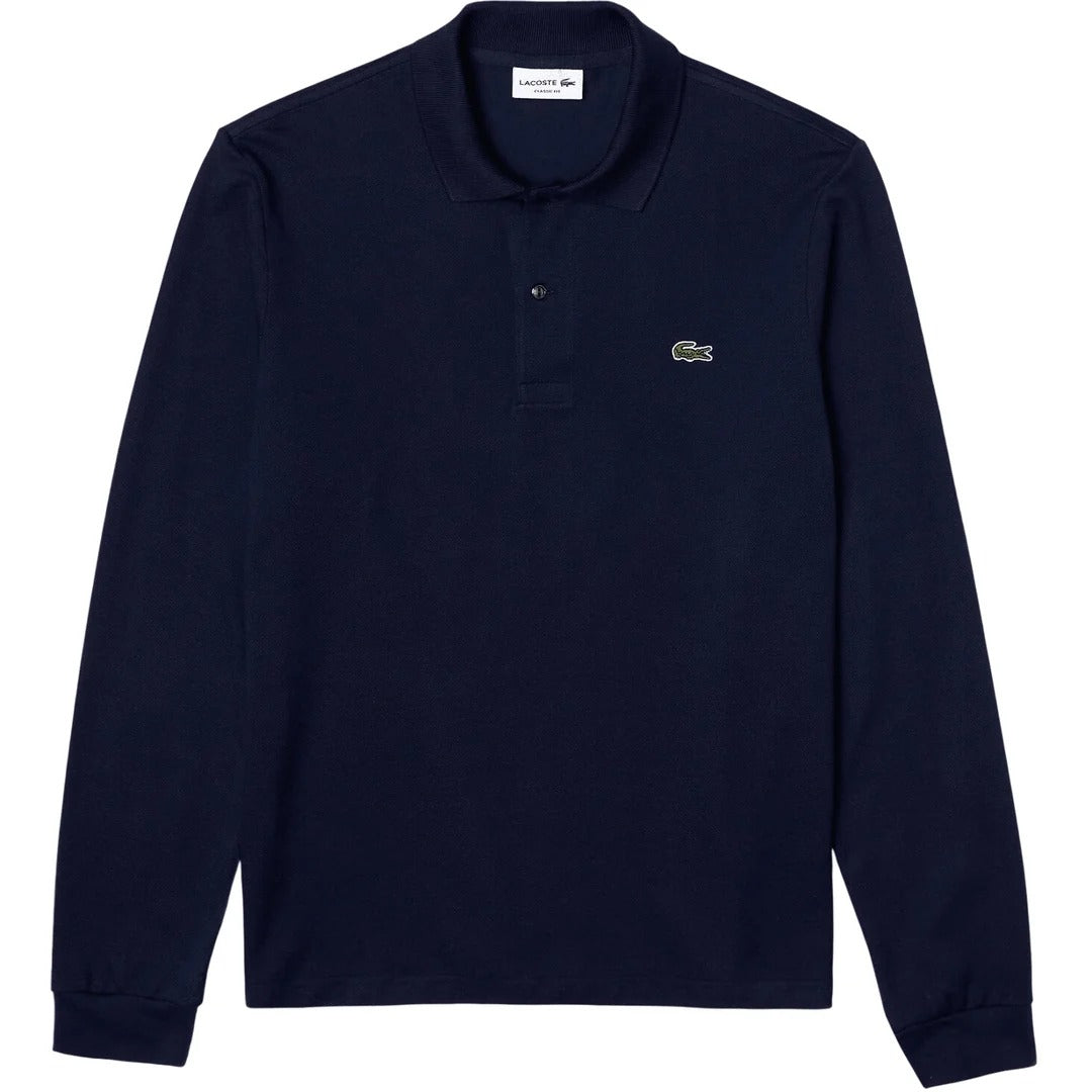 Men’s Classic Long-Sleeve Polo Shirt – Regular Fit Cotton Polo