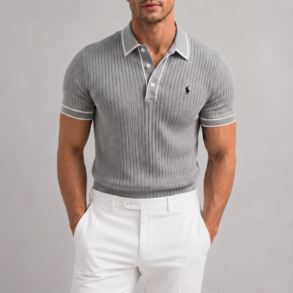 Core Luxe Ribbed Polo - Clearance Sale