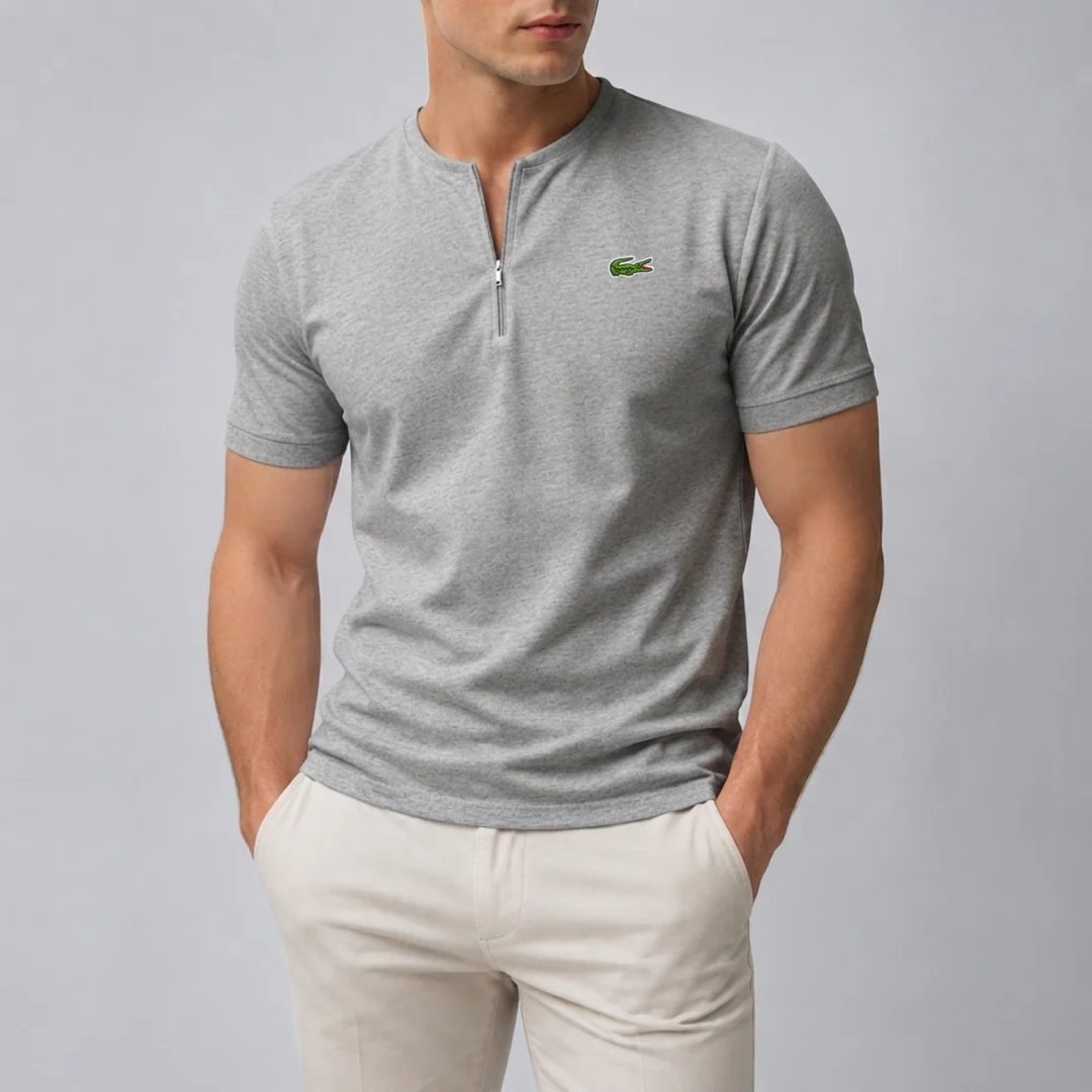 Skyline Zip Henley T-Shirt