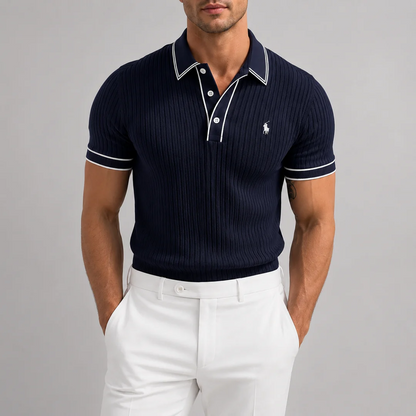 Core Luxe Ribbed Polo - Clearance Sale