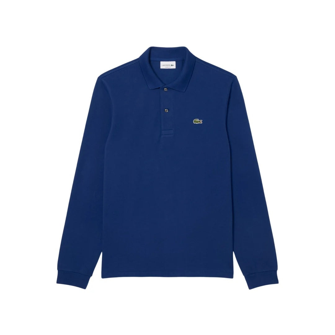 Men’s Classic Long-Sleeve Polo Shirt – Regular Fit Cotton Polo