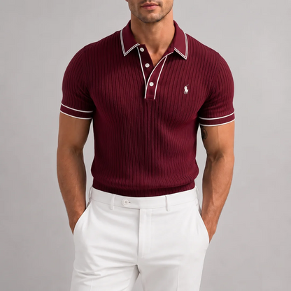 Core Luxe Ribbed Polo - Clearance Sale
