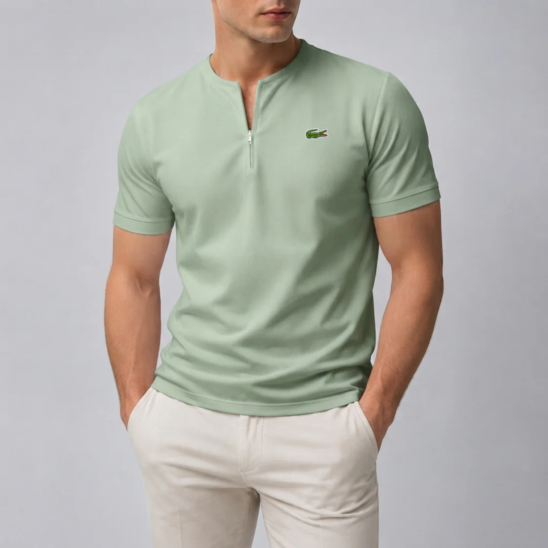 Skyline Zip Henley T-Shirt