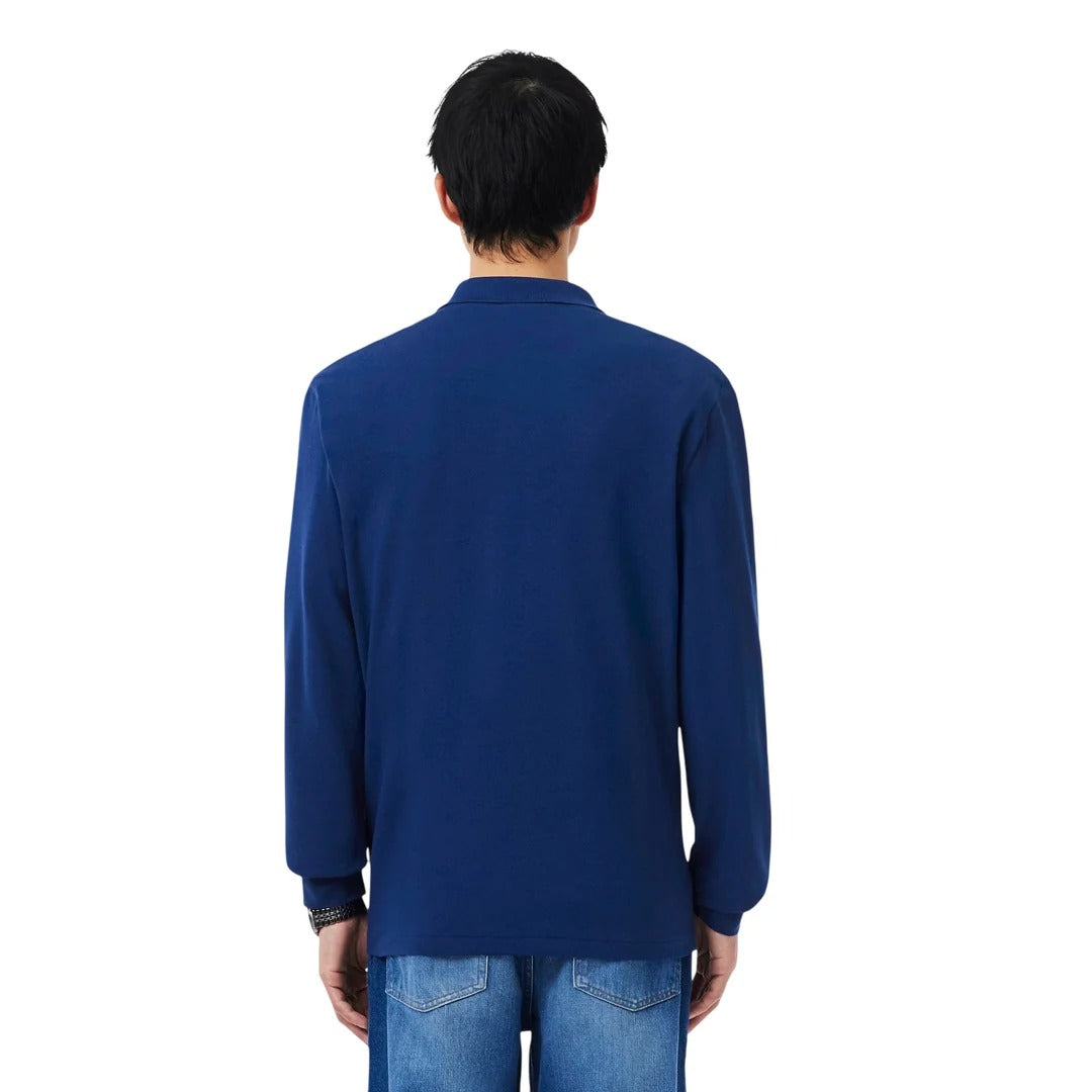 Men’s Classic Long-Sleeve Polo Shirt – Regular Fit Cotton Polo