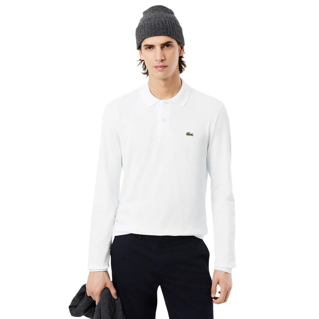Men’s Classic Long-Sleeve Polo Shirt – Regular Fit Cotton Polo