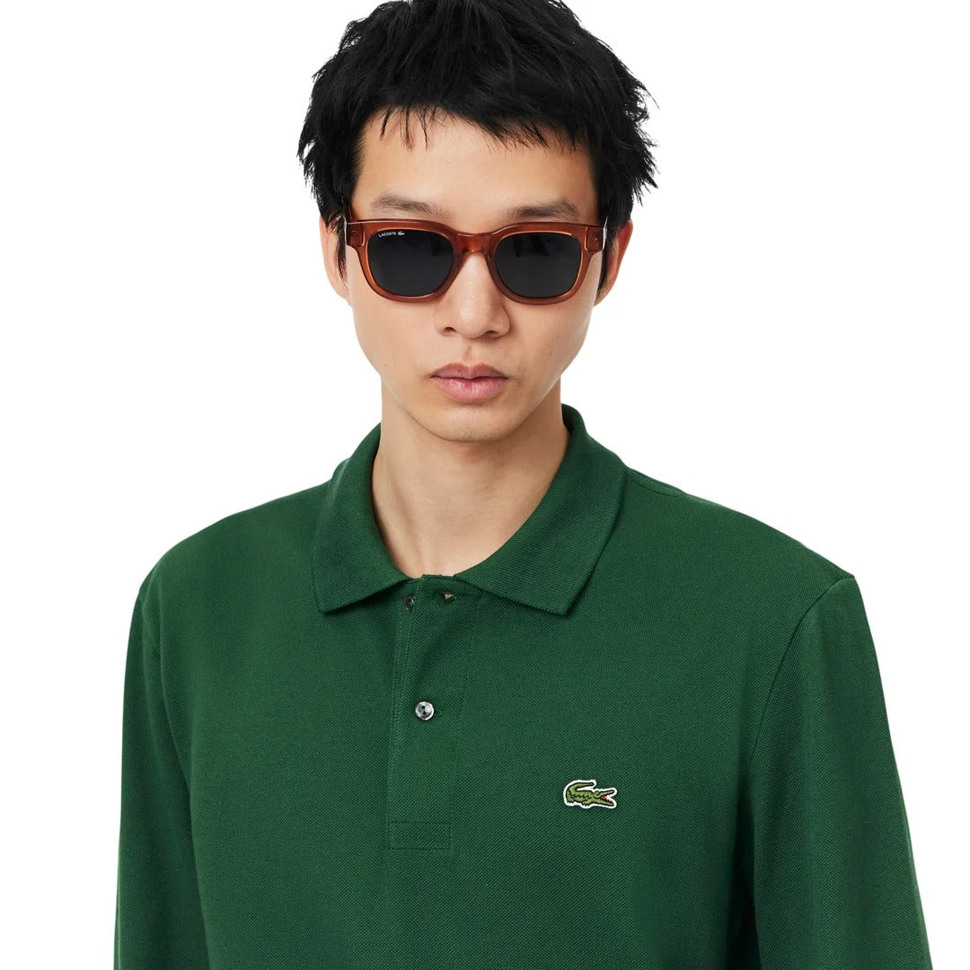 Men’s Classic Long-Sleeve Polo Shirt – Regular Fit Cotton Polo