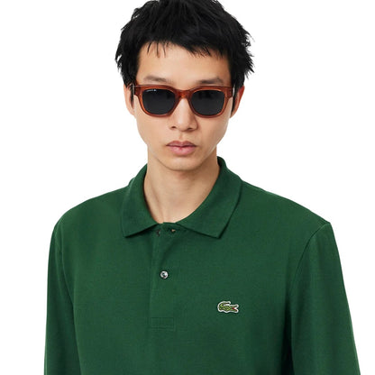 Men’s Classic Long-Sleeve Polo Shirt – Regular Fit Cotton Polo