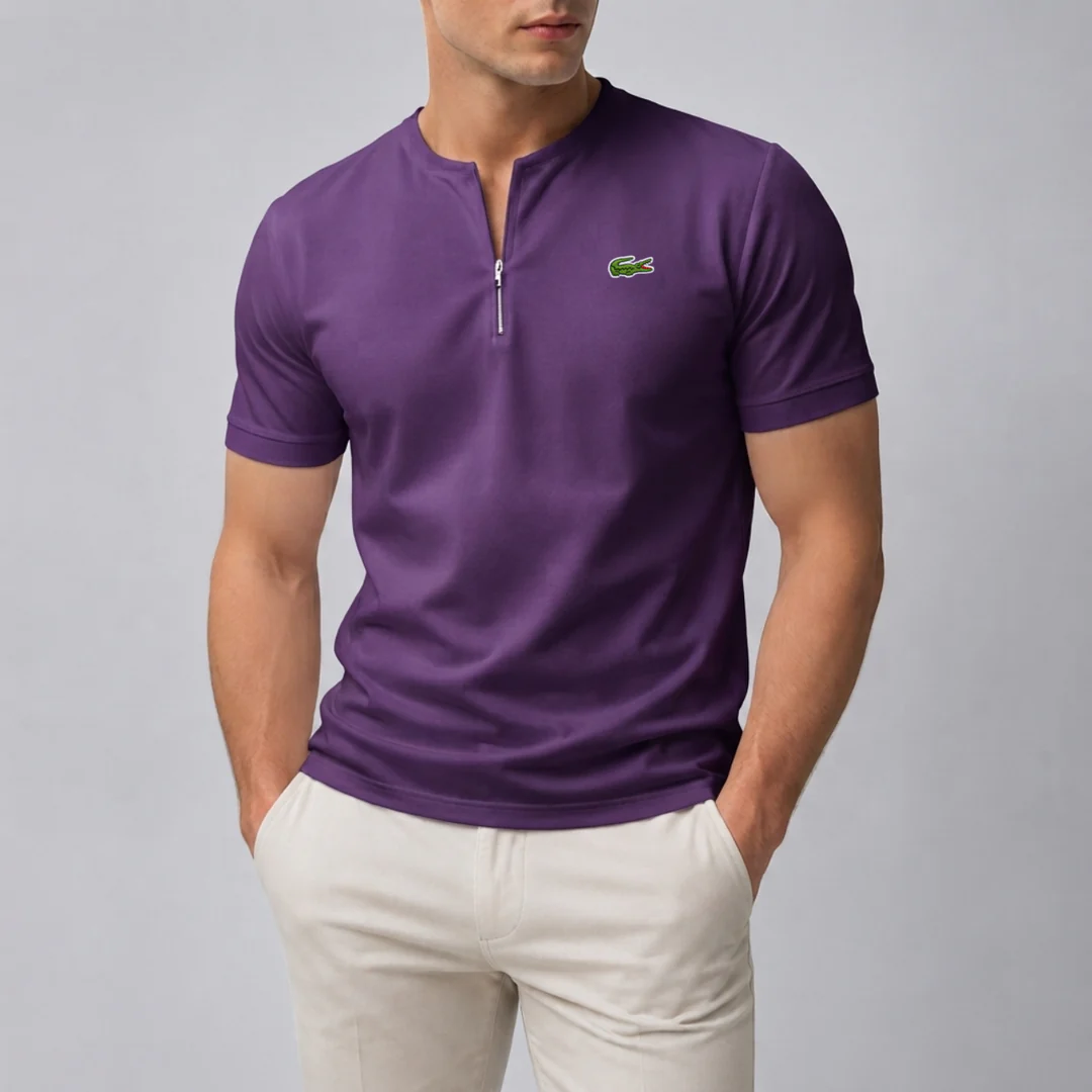 Skyline Zip Henley T-Shirt