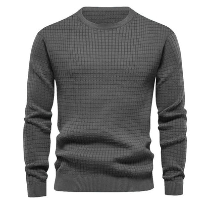 Men’s Solid Crewneck Sweatshirt – Plus Size – Spring & Outdoor