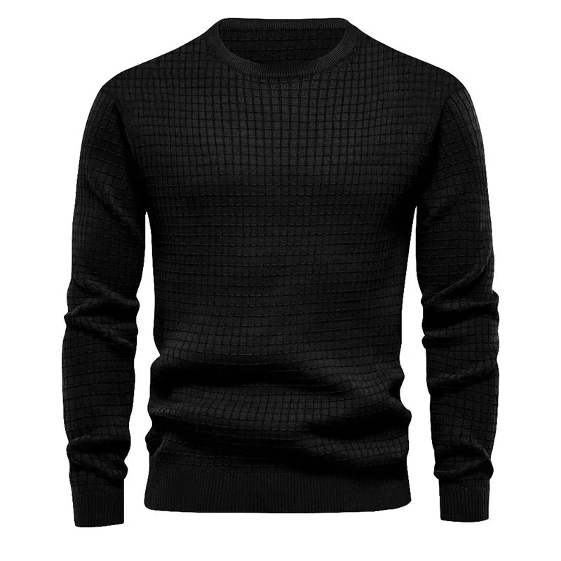Men’s Solid Crewneck Sweatshirt – Plus Size – Spring & Outdoor