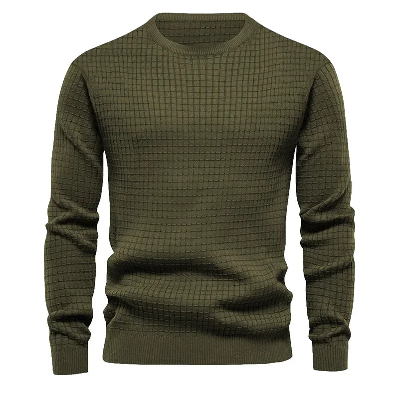 Men’s Solid Crewneck Sweatshirt – Plus Size – Spring & Outdoor