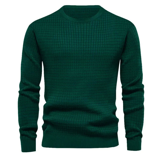 Men’s Solid Crewneck Sweatshirt – Plus Size – Spring & Outdoor