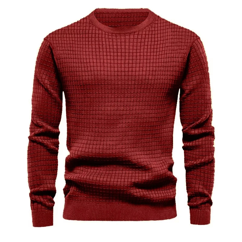 Men’s Solid Crewneck Sweatshirt – Plus Size – Spring & Outdoor